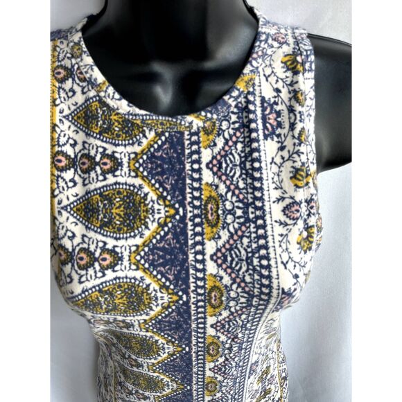 Intimately Free People Paisley Cotton Tank Top Sze XS Boho Keyhole Back Bohemian - Picture 3 of 10